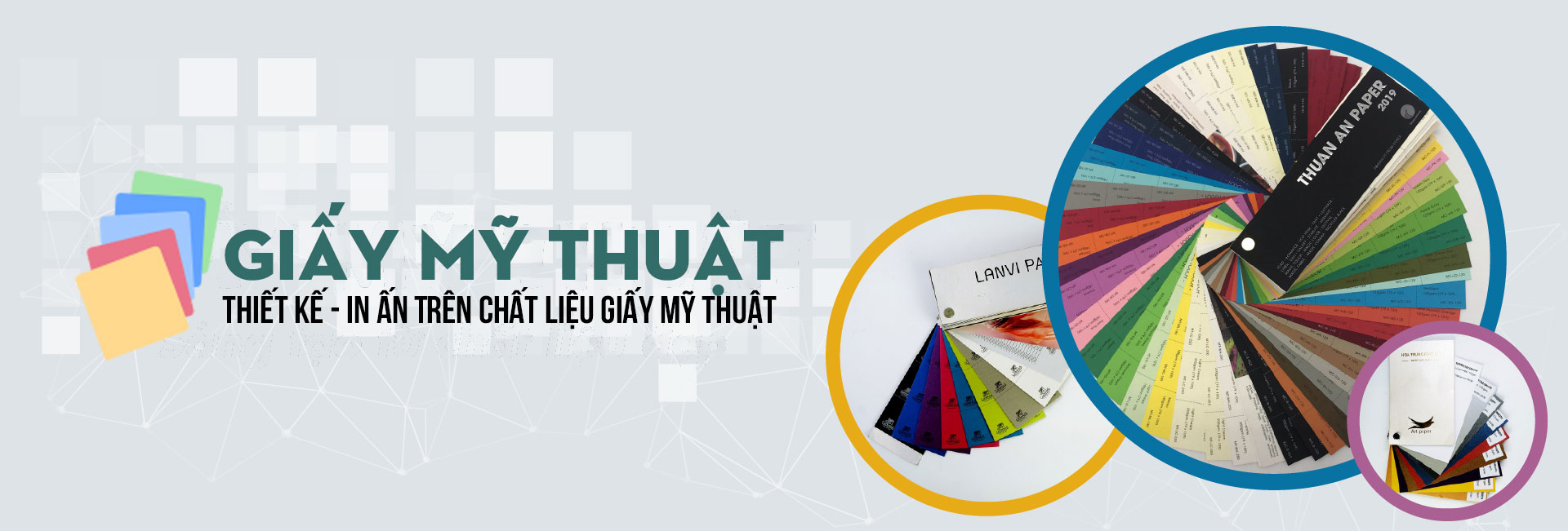 Banner thiết kế in ấn trên chất liệu giấy mỹ thuật